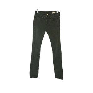 Rag & Bone The Dre Aged Dark Olive Skinny Jeans 24